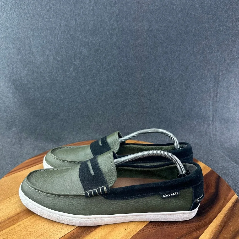 Cole Haan Nantucket Green Leather Casual Penny Loafers Mens Sz 10.5 C20618